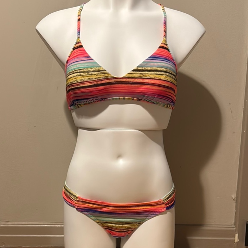 Eidon Striped Bikini Set